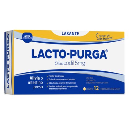 LAXANTE LACTO PURGA 5MG 12 COMPRIMIDOS