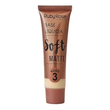 BASE LIQUIDA SOFT MATTE NUDE 3 RUBY ROSE HB 8050-1