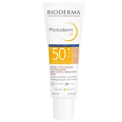 Protetor Solar Facial Bioderma Clareador Com Cor Photoderm M Fps50 Cor 2.0 Claro 40g