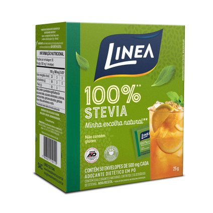 LINEA ADOCANTE EM PÓ STEVIA 50 SACHÊS