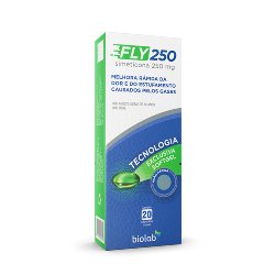 Fly250 Simeticona 250mg 20 Cápsulas Gelatinosas
