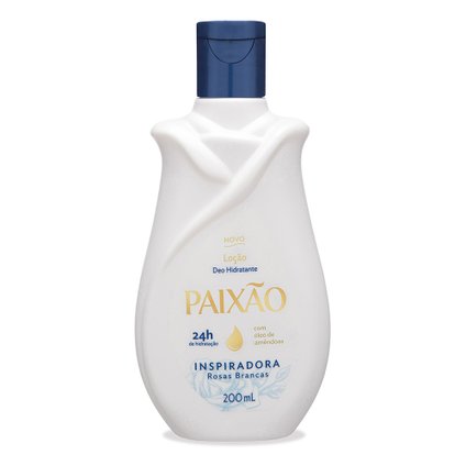LOÇÃO HIDRATANTE PAIXÃO INSPIRADORA COM ÓLEO DE AMÊNDOAS AÇÃO DESODORANTE 200ML
