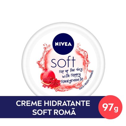 CREME HIDRATANTE NIVEA SOFT POTE ROMÃ 97G