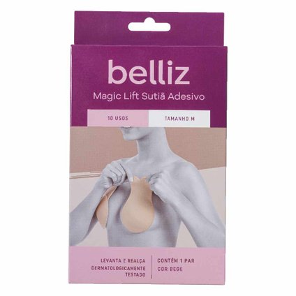 SUTIÃ ADESIVO MODELADOR PARA SEIOS BELLIZ MAGIC LIFT TAMANHO M
