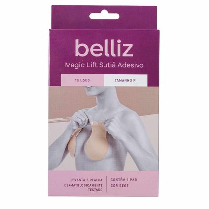 SUTIÃ ADESIVO MODELADOR PARA SEIOS BELLIZ MAGIC LIFT TAMANHO P