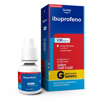 IBUPROFENO 100MG/ML 20ML GEOLAB GENÉRICO