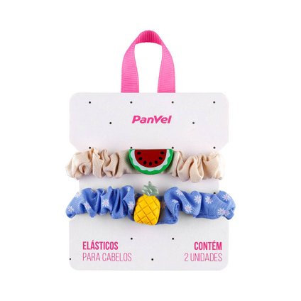 SCRUNCHIES PARA CABELO FRUTAS COLEÇÃO INFANTIL PANVEL ACESSÓRIOS
