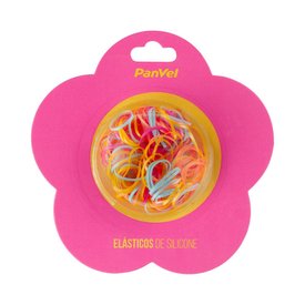 ELÁSTICO DE SILICONE COLORIDO FLOR COLEÇÃO INFANTIL PANVEL ACESSORIOS