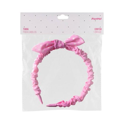 TIARA PARA CABELO ROSA LAÇO COLEÇÃO INFANTIL PANVEL ACESSÓRIOS
