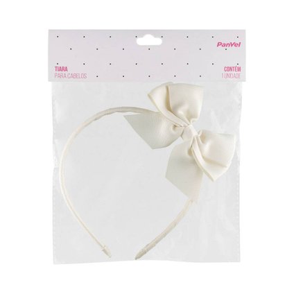 TIARA PARA CABELO MANTEIGA LAÇO COLEÇÃO INFANTIL PANVEL ACESSÓRIOS