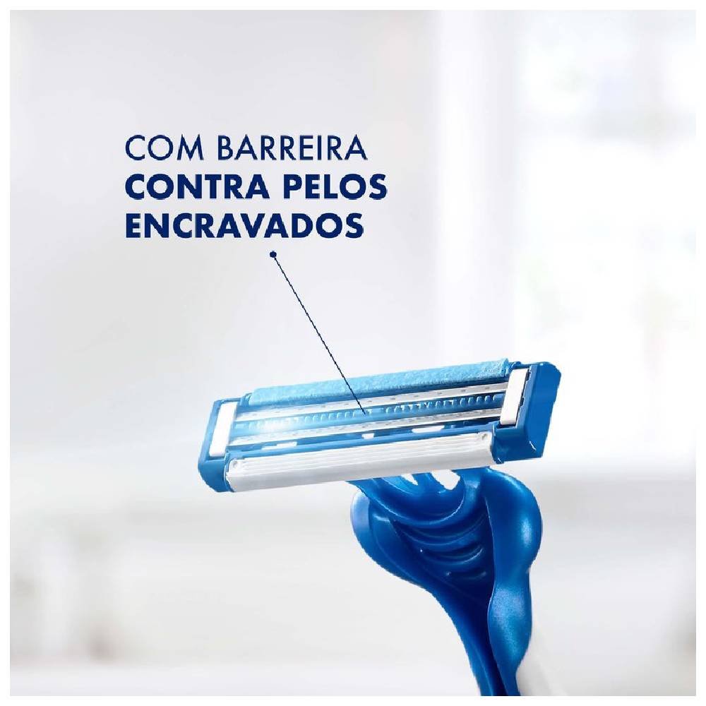 Aparelho Barbear Descartável Gillette Prestobarba 3 Derma Protecão Leve ...