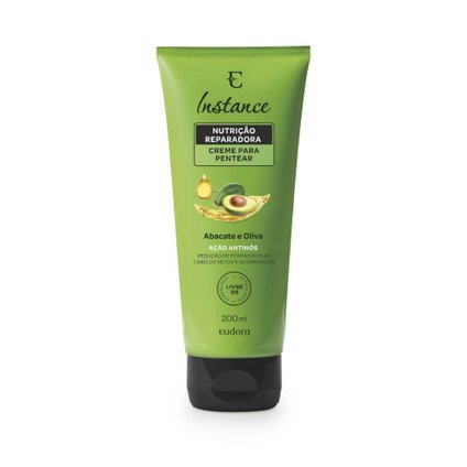 CREME PARA PENTEAR EUDORA INSTANCE ABACATE E OLIVA 200ML