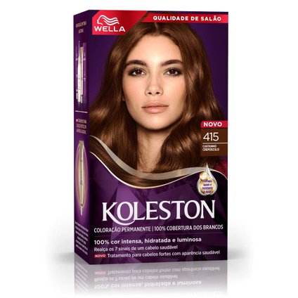 TINTURA KOLESTON CASTANHO CREPÚSCULO 415 COLEÇÃO NOITES ILUMINADAS POR IVETE SANGALO