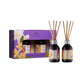 KIT PANVEL CASA COM 2 DIFUSORES DE AROMAS VERBENA E JASMIM 100ML CADA