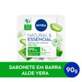 SABONETE EM BARRA NIVEA NATURAL E ESSENCIAL ALOE E VERA 90G