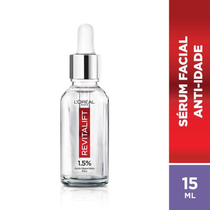 SÉRUM PREENCHEDOR FACIAL ANTI-IDADE L'ORÉAL PARIS REVITALIFT HIALURÔNICO 15ML