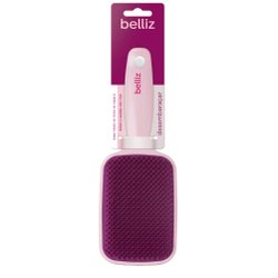 Escova De Cabelo Belliz Flex Raquete Rosa