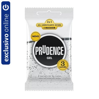 GEL LUBRIFICANTE PRUDENCE NEUTRO 3 SACHES DE 5G CADA