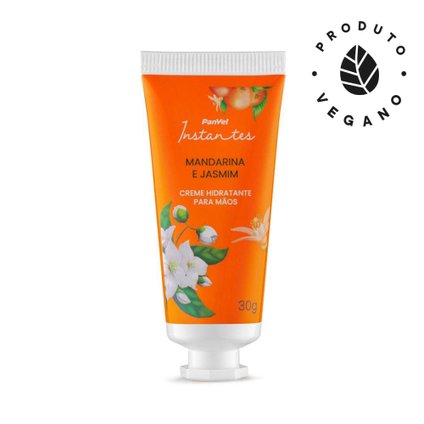 CREME PARA MÃOS MANDARINA E JASMIM PANVEL INSTANTES 30G