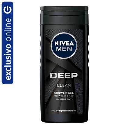 GEL 3 EM 1 NIVEA MEN DEEP SHOWER 250ML