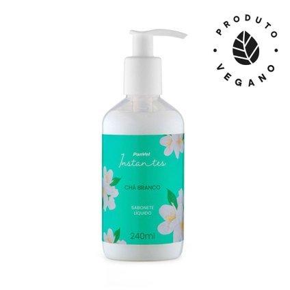 SABONETE LÍQUIDO CHÁ BRANCO PANVEL INSTANTES 240ML