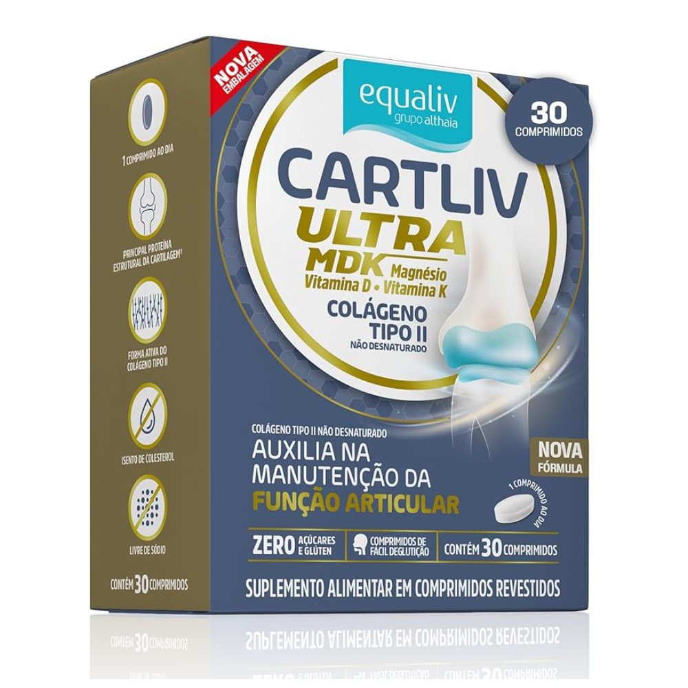 Suplemento Alimentar Equaliv Cartliv Ultra Mdk 30 Cápsulas