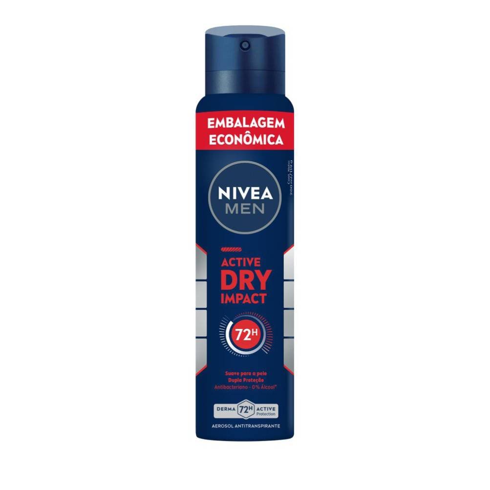 Desodorante Aerosol Nivea Dry Impact Masculino Promocional 200ml