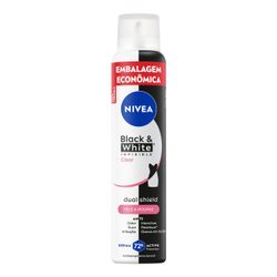 Desodorante Aerosol Nivea Invisible Blackwhite Clear Feminino Promocional 200ml