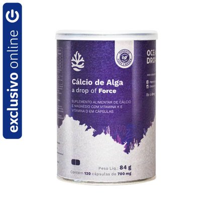CÁLCIO DE ALGA 120 CAP/700MG