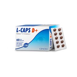 L-caps D+ Ômega 3 + Vitamina D 60 Cápsulas Moles