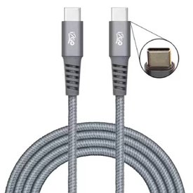 CABO USB-C + USB-C I2GO CINZA 2M