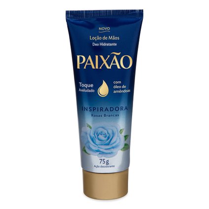 CREME DE MÃOS PAIXÃO INSPIRADORA ROSAS BRANCAS 75G
