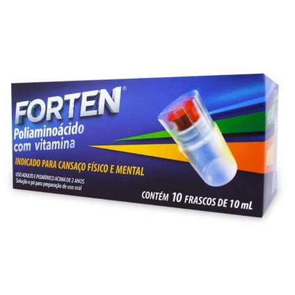 FORTEN PÓ SOLÚVEL + SOLUÇÃO 10 FRASCOS 10ML CADA
