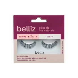 CÍLIOS POSTIÇOS BELLIZ FIOS NATURAIS CURTO VOLUME 2