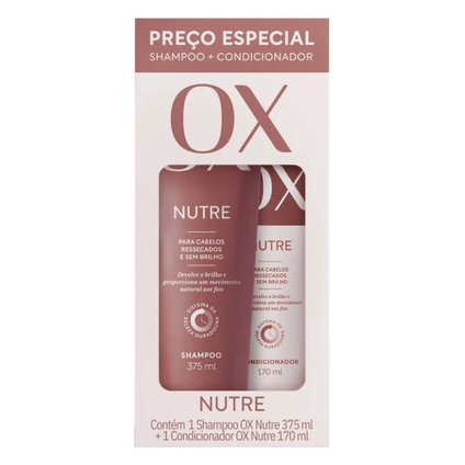 KIT OX NUTRE SHAMPOO 375ML + CONDICIONADOR 170ML