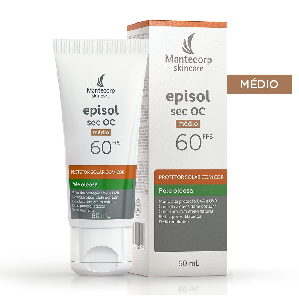 Protetor Solar Episol Sec Oc Medio Fps 60 60ml