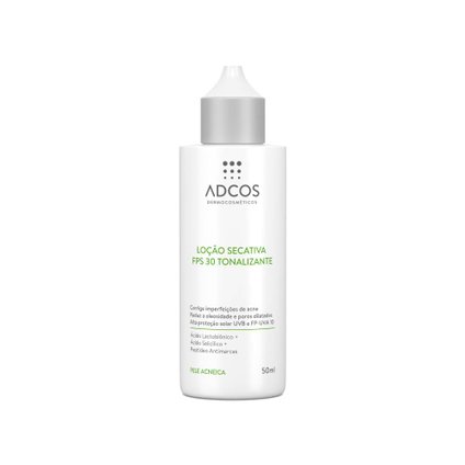 LOÇÃO SECATIVA ADCOS ACNE TONALIZANTE FPS 30 50ML