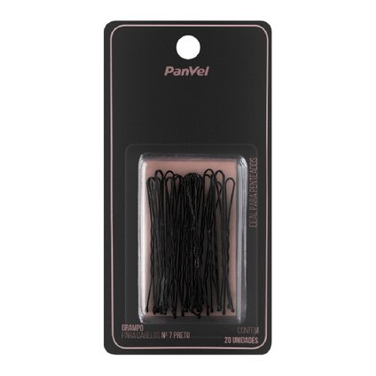 GRAMPO PARA CABELO Nº7 PRETO PANVEL ACESSÓRIOS 20 UNIDADES