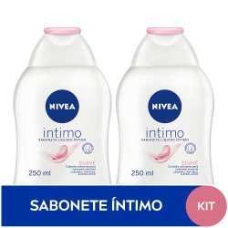 Sabonete Liquido Intimo Nivea Suave 250ml Com 2 Unidades