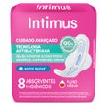 ABSORVENTE INTIMUS TECNOLOGIA ANTIBACTERIANA COM ABAS - 8 UNIDADES