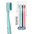 ESCOVA DENTAL EXTRA MACIA ORAL-B ICONIC - 3 UNIDADES