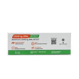 AUTOTESTE COVID ECODIAGNOSTICA AG ORAL DETECT KIT COM 1 UNIDADE
