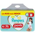 FRALDA PAMPERS PANTS PREMIUM CARE JUMBO XG 96 UNIDADES