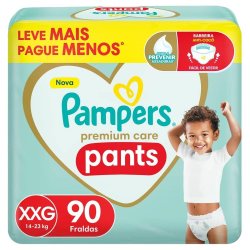 Fralda Pampers Premium Care Pants Xxg 90 Unidades