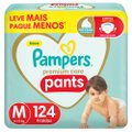 FRALDA PAMPERS PREMIUM CARE PANTS M 124 UNIDADES