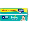 FRALDA PAMPERS CONFORT SEC JUMBO M 148 UNIDADES