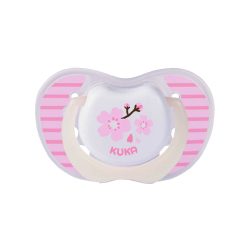 Chupeta Kuka Lumina Rosa 6 Meses + Com 1 Unidade