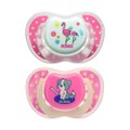 CHUPETA KUKA LUMINA ROSA 6 MESES + COM 2 UNIDADES