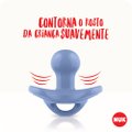 CHUPETA NUK SENSITIVE AZUL 0 A 6 MESES COM 2 UNIDADES