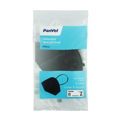 MASCARA KN95 PFF2 PANVEL PRETA
